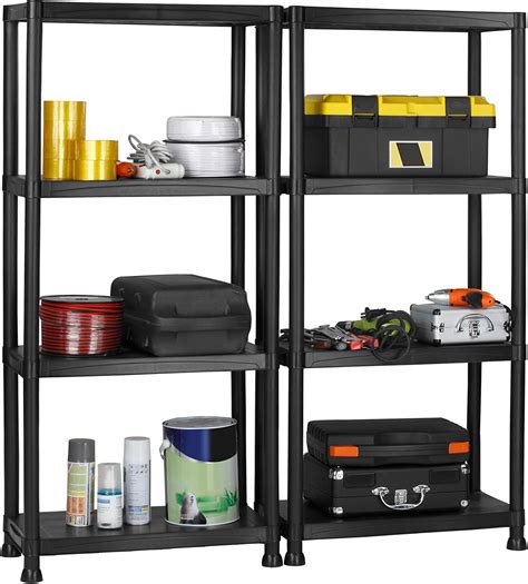 STRONG ENOUGH: The <strong>garage shelving</strong> is made of metal and has 4 <strong>shelves</strong>, each sturdy <strong>shelf</strong> holds up to 330lbs of evenly distributed weight, the overall dimensions is 39. . Amazon garage shelving